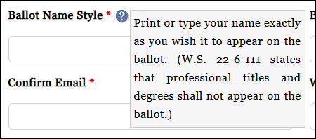Ballot Name Style - More Information Ballot Name Style - More Information